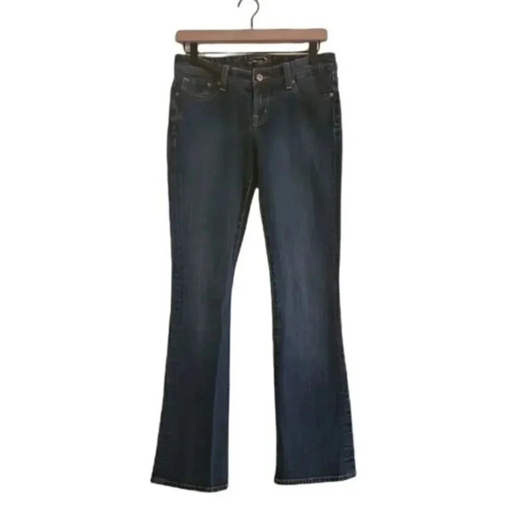 Seven7 High Rise Slim Flare Jeans Women’s Size 28 Blue Stretch Denim - Picture 2 of 7